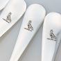 Odlum Crest - Set Of 6 Soup Spoons - Silver Plated - Weir & Sons - Antique (#99565) 2