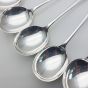 Odlum Crest - Set Of 6 Soup Spoons - Silver Plated - Weir & Sons - Antique (#99565) 3