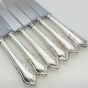Dubarry Pattern - 6x Dinner Knives - Silver Plated Handles - Vintage Sheffield (#99574) 2