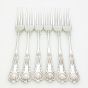 Kings Pattern - Set Of 6 Dinner Forks - Silver Plated Epns A1 Jbc Sheffield (#99616) 5