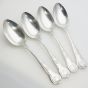 Kings Pattern - Set Of 4 Table Spoons - Silver Plated Epns A1 Sheffield (#99620) 5