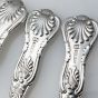 Kings Pattern - 6x Dessert Spoons - Silver Plated Epns A1 Sheffield (#99623) 3