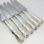 Kings Pattern - 6x Side / Dessert Knives - Silver Plated Handled Vintage Cutlery (#99628) 2