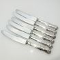 Kings Pattern - 6x Side / Dessert Knives - Silver Plated Handled Vintage Cutlery (#99628) 5