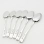 Jesmond Pattern - Rare Set Of 6 Sorbet Spoons - Silver Plated Epns Sheffield (#99654) 3