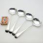 Set Of 4 Oval Bowl Large Sauce Ladles - Potosi Silver Plated Old English Antique (#99660) 5