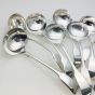 10x Fiddle Pattern Large Sauce Ladles - Silver Plated Epns Antique (#99665) 2