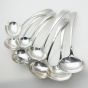 8x Old English Pattern Large Sauce Ladles - Silver Plated Epns Antique (#99667) 2