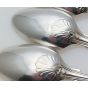 Fiddle Thread Shell - Set Of 5 Tea Spoons Silver Plated Antique (#99678) 3