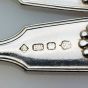 Fiddle Thread Shell - Set Of 5 Tea Spoons Silver Plated Antique (#99678) 4