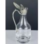 Superb Hares Head Pewter & Glass Whisky Noggin Jug (#99712) 3