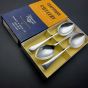 Old English Pattern Set Of Dessert Spoons Silver Plated Epns Bennett Heron Boxed (#99729) 2