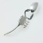 Scorpion Ceremonial Spoon - Raised Tail Handle - Silver Plated On Brass Vintage (#99762) 2