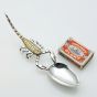 Scorpion Ceremonial Spoon - Raised Tail Handle - Silver Plated On Brass Vintage (#99762) 5
