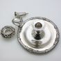 Antique Silver Plated Larger Chamberstick - Barker Bros - With Snuffer (#99800) 2