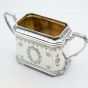 Lovely Shape Antique Bright Cut Silver Plated Sugar Bowl Atkin Bros (#99809) 5