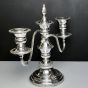 Gleaming Vintage Silver Plated Candelabra With Snuffer - Cooper Bros (#99841) 5