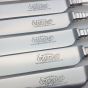 Kings Pattern Palette Shape Blade Side Dessert Knives Silver Plated Handles (#99859) 3