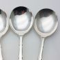 Smith Seymour Ess Ess Kenilworth 5x Soup Spoons Epns Silver Plated (#99889) 4