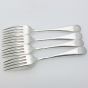Rattail Pattern 4x Side/dessert Forks - Silver Plated - Epns - Vintage (#99899) 2