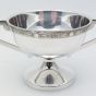 Celtic Lindisfarne Pattern Silver Plated Low Trophy Cup - Vintage (#99943) 2