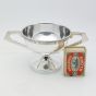 Celtic Lindisfarne Pattern Silver Plated Low Trophy Cup - Vintage (#99943) 5